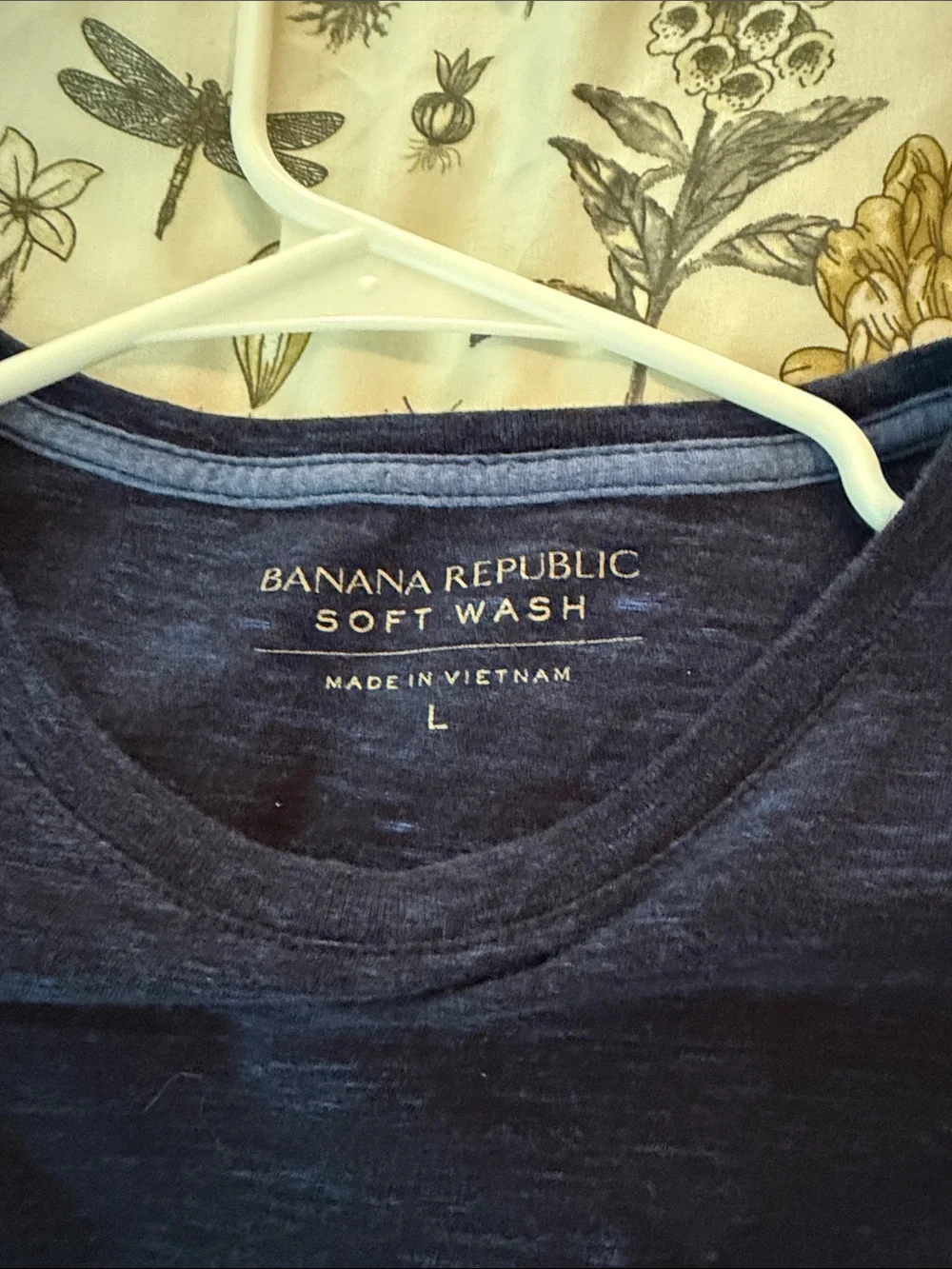 Banana Republic Navy Slub Short Sleeve Crewneck Tee